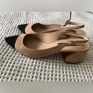 Steve Madden - color block slingback - block heel
